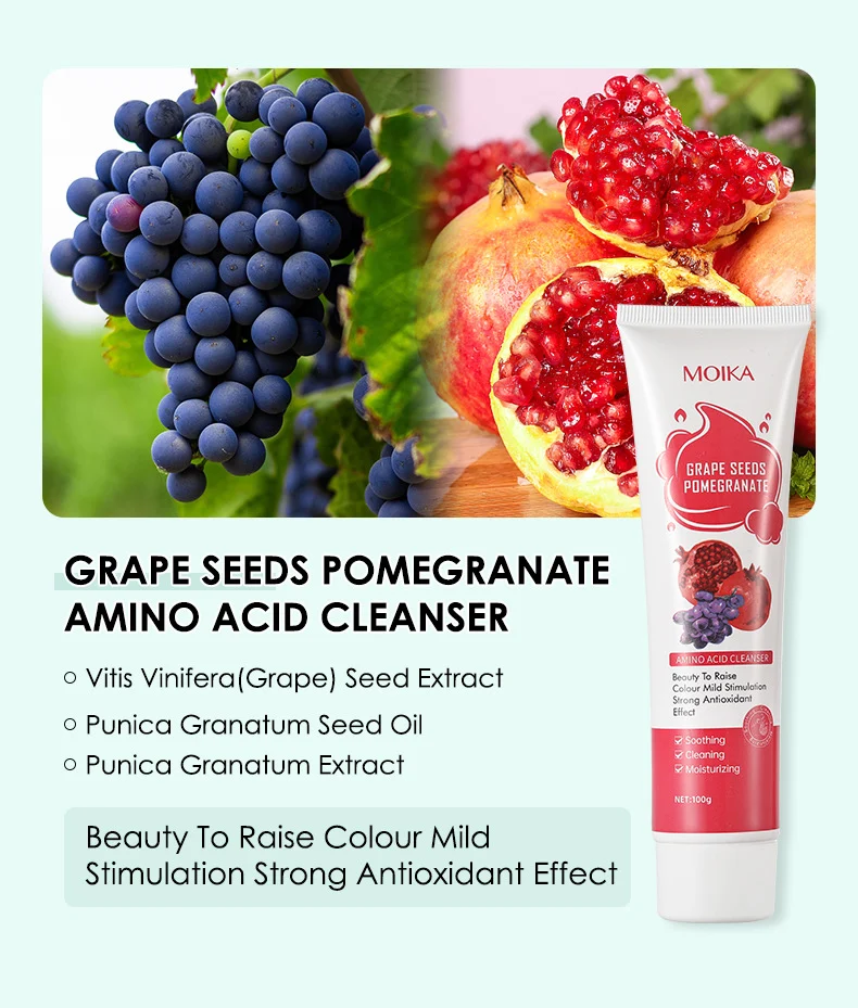 MOIKA Amino Acid Cleanser 100g - Gentle Hydrating Face Wash with Citrus VC 10 amino acid cleanser spu736468611276 desc 10