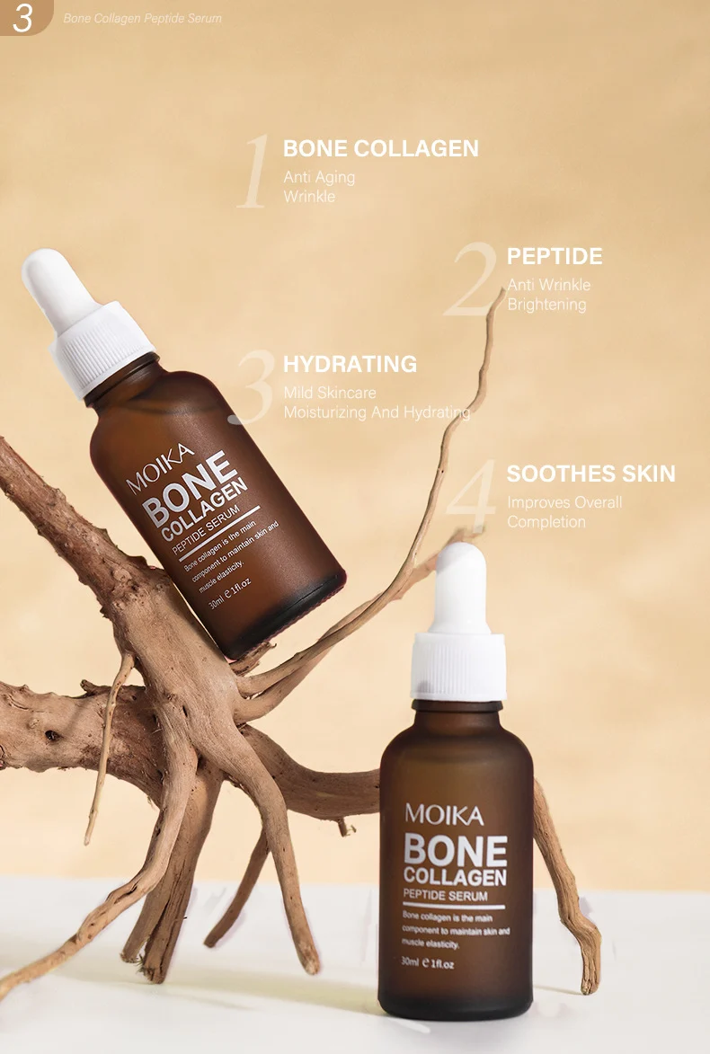 MOIKA Anti-Aging Serum Set with Bone Collagen, Vitamin C, and Bakuchiol for Brightening and Hydration 5 anti aging brightening serum set spu657445200930 desc 5