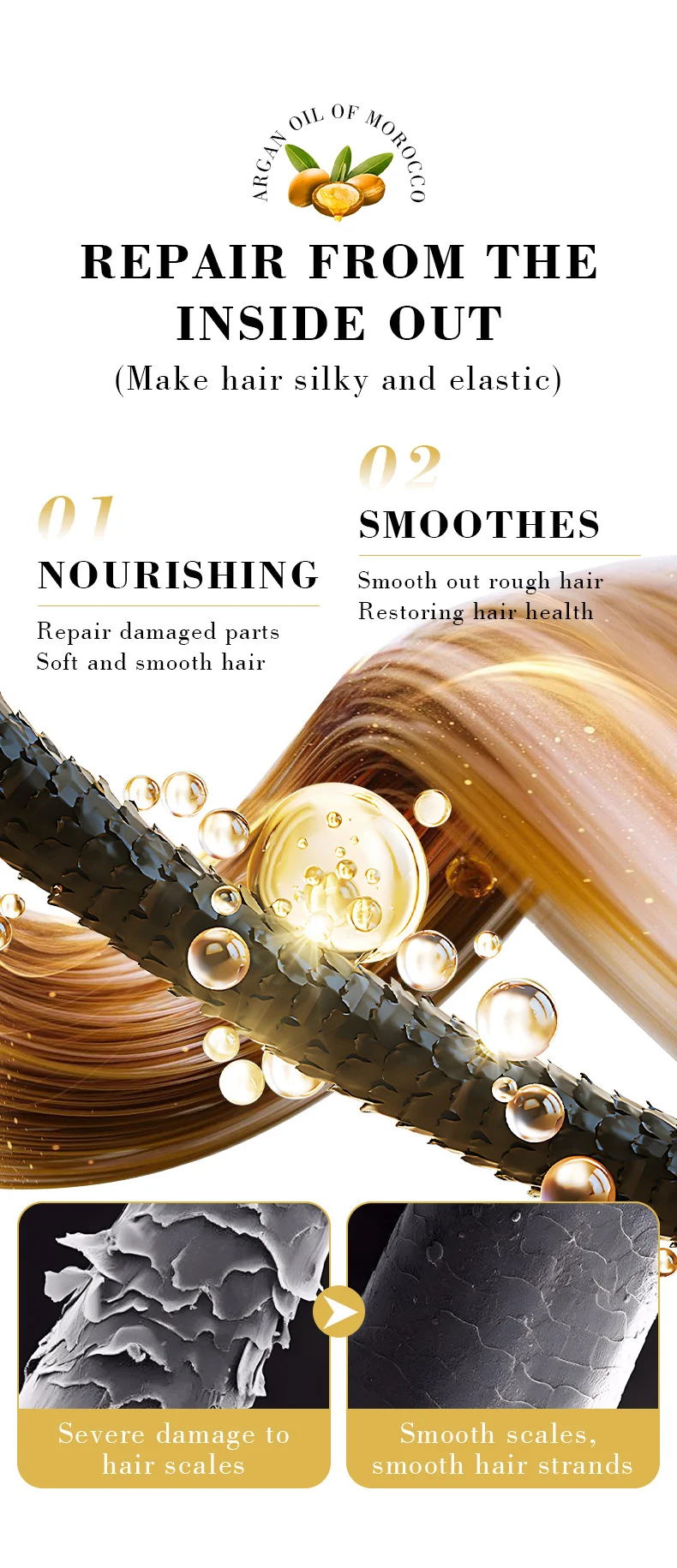 MOIKA Argan Oil of Morocco Hair Oil for Smoothing, Moisturizing & Repair 6 argan hair oil spu943664150669 desc 6