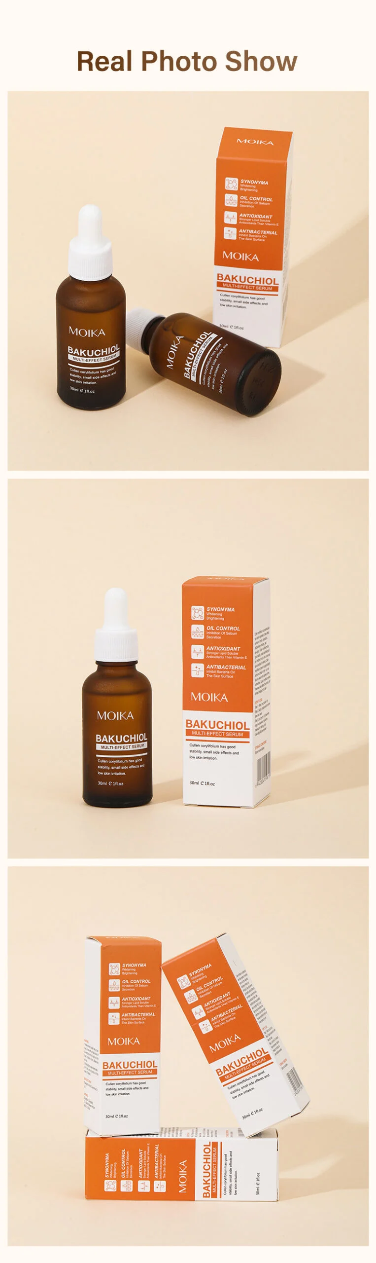 MOIKA Bakuchiol Multi-Effect Serum 30ml | Anti-Aging Whitening Oil Control 9 bakuchiol serum 30ml spu733045100847 desc 9 scaled