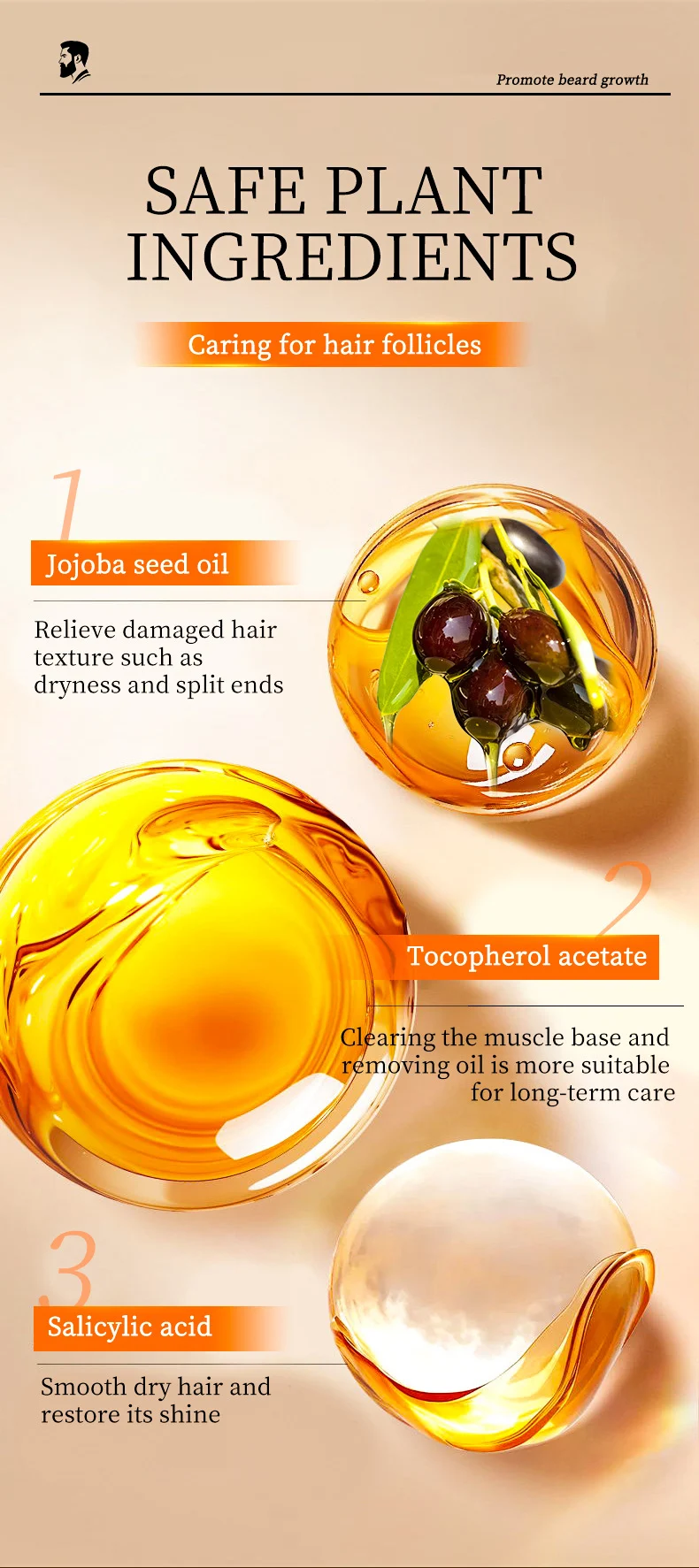 MOIKA Beard Growth Oil with Caffeine for Fuller, Healthier Facial Hair 6 beard growth oil spu856992679931 desc 6