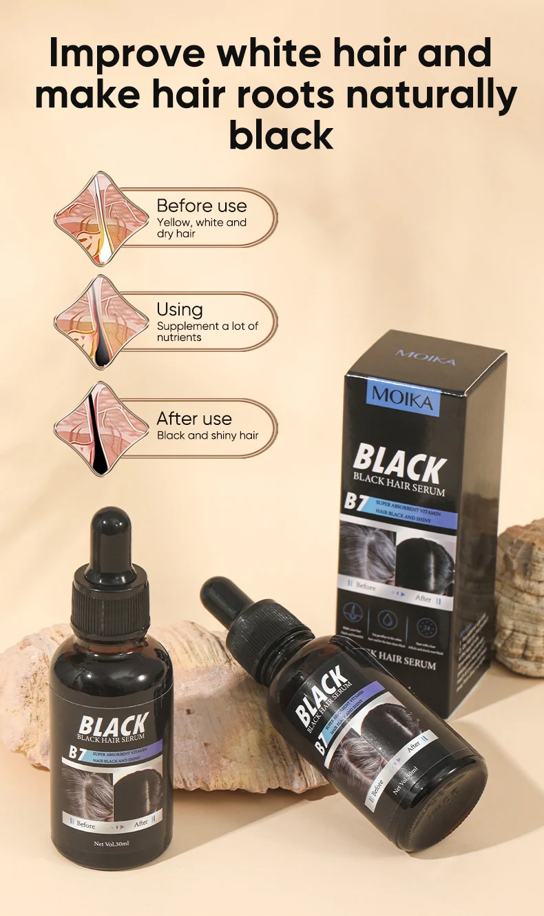 MOIKA Black Hair Essence Herbal Care Improves White Hair Nourishes Hair Roots 3 black hair essence spu727363552098 desc 3