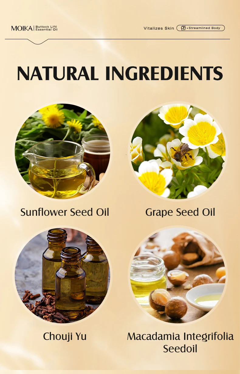MOIKA Buttock Essential Oil 30ml - Lift, Firm & Moisturize for Hips 5 buttock lifting essential oil spu765770104561 desc 5