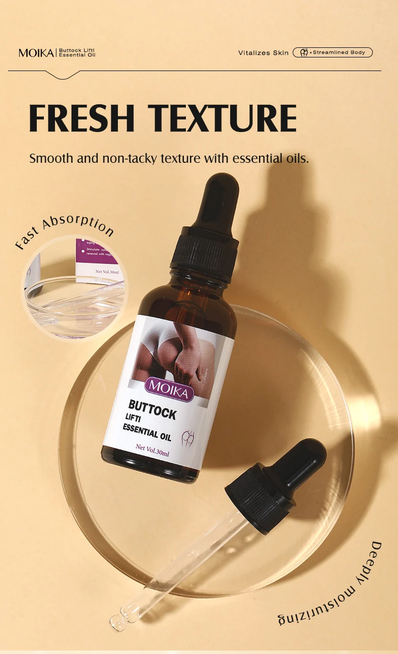 MOIKA Buttock Essential Oil 30ml - Lift, Firm & Moisturize for Hips 7 buttock lifting essential oil spu765770104561 desc 7