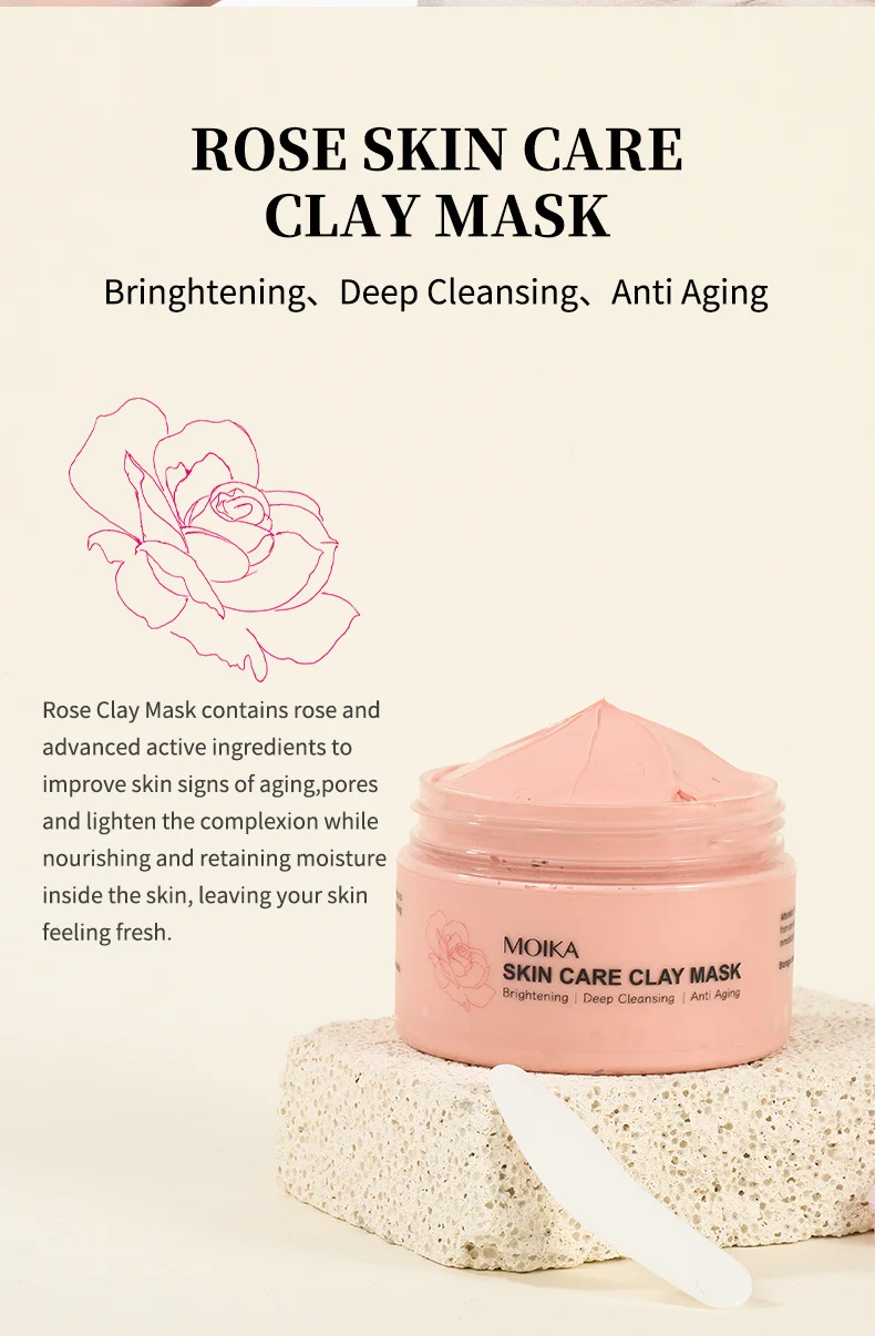 MOIKA Clay Face Mask Set - Brightening, Deep Cleansing, Anti-Aging 5 clay face mask set spu660944800775 desc 5