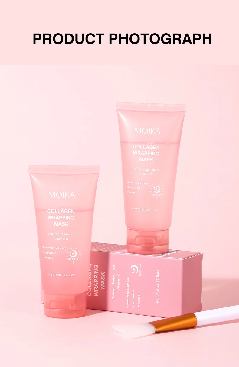 MOIKA Collagen Overnight Peel-Off Wrapping Mask for Firming & Moisturizing 7 collagen overnight peel off mask spu936033219457 desc 7