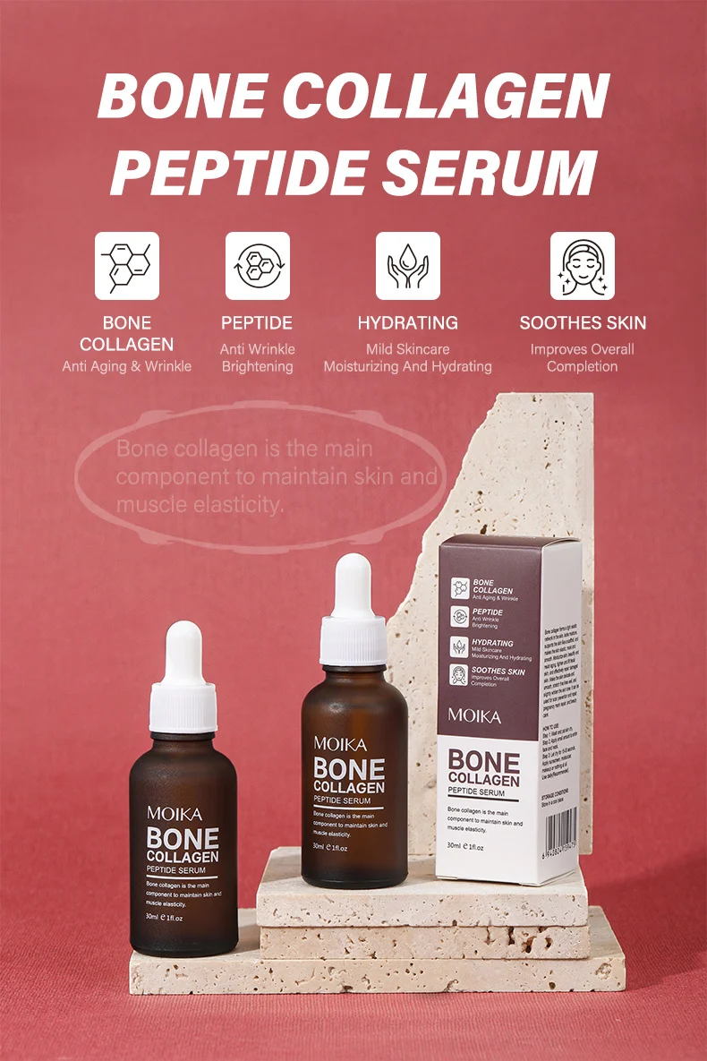 MOIKA Bone Collagen Peptide Serum 30ml Anti Aging Brightening Hydrating 1 collagen peptide serum spu732570004941 desc 1