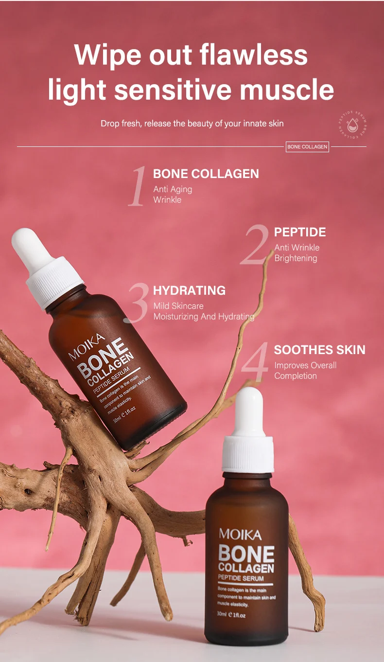 MOIKA Bone Collagen Peptide Serum 30ml Anti Aging Brightening Hydrating 3 collagen peptide serum spu732570004941 desc 3
