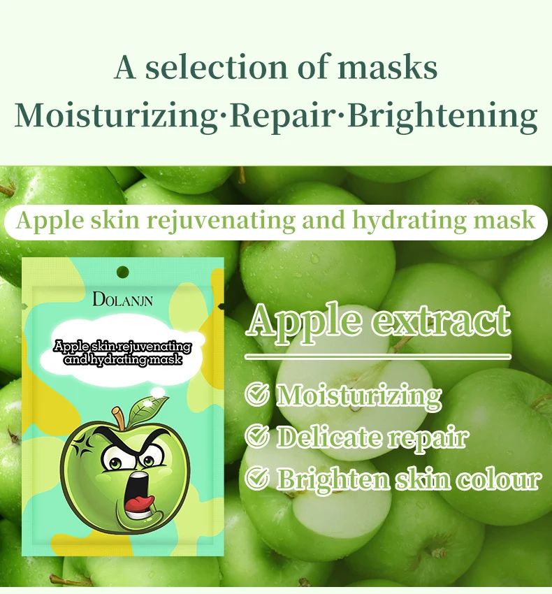 MOIKA & DOLANJN Cute Cartoon Animal & Fruit Facial Masks for Hydration & Brightening 14 cute cartoon fruit facial masks spu680323607158 desc 14