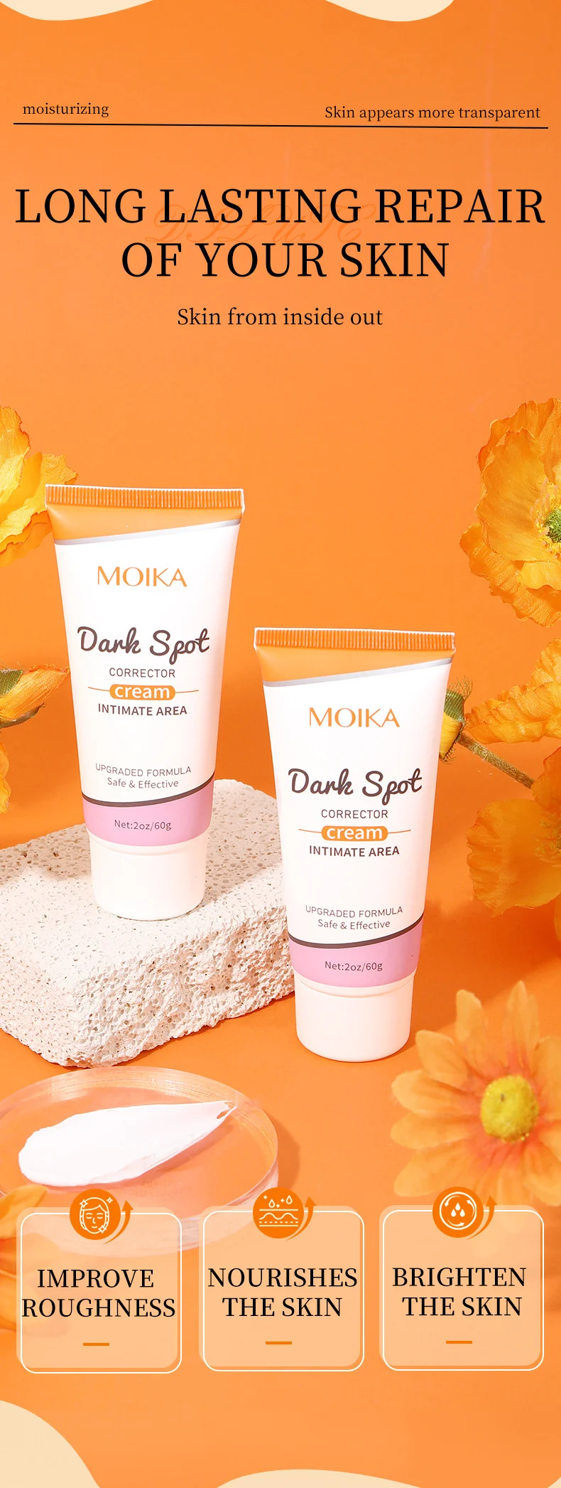 MOIKA Dark Spot Removal Cream for Underarm, Elbows & Knees, 60g 4 dark spot removal cream spu877926030282 desc 4