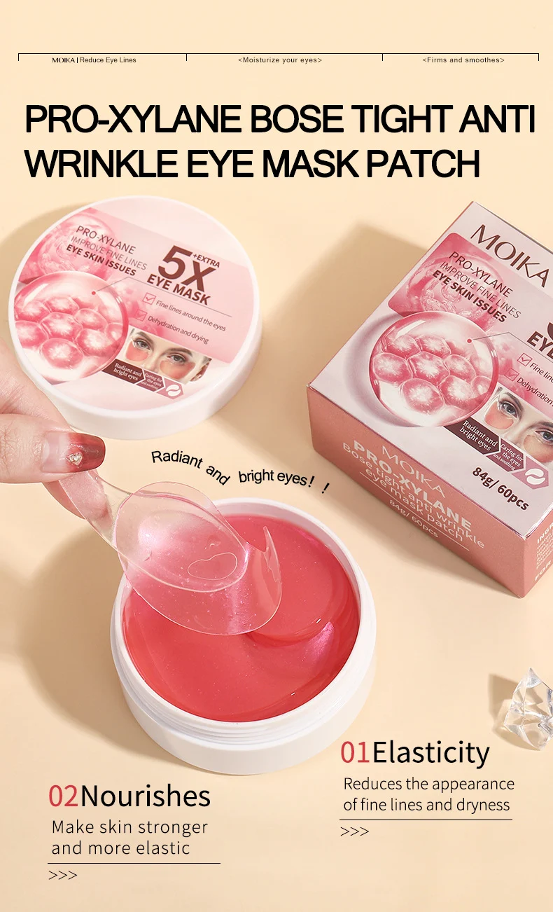 MOIKA 5X Extra Essence Eye Mask Patches, Seaweed & 24K Gold & Pro-Xylane for Dark Circles, Fine Lines, Anti-Wrinkle 6 eye mask patches spu709097888114 desc 6