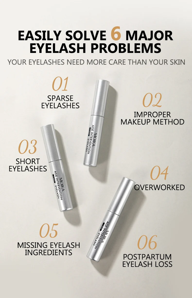 MOIKA 7D Eyelash Serum for Growth, Deep Nourishment, Black & Shiny 4 eyelash growth serum spu758245253766 desc 4