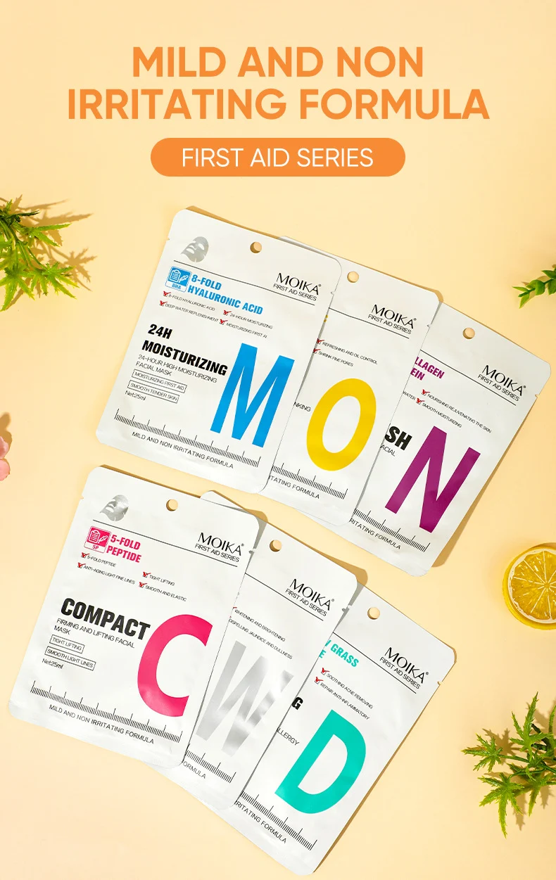 MOIKA Face Mask - 24H Moisturizing, Brightening, Oil Control, Tightening 1 face mask sheet spu760261026803 desc 1