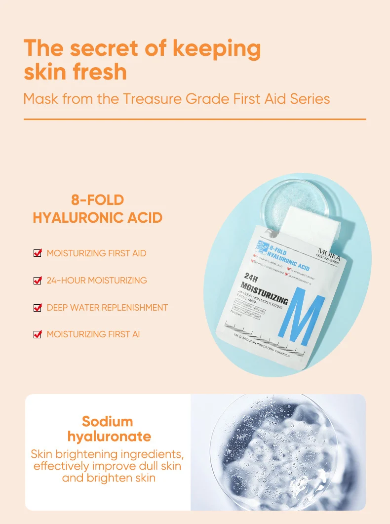 MOIKA Face Mask - 24H Moisturizing, Brightening, Oil Control, Tightening 4 face mask sheet spu760261026803 desc 4