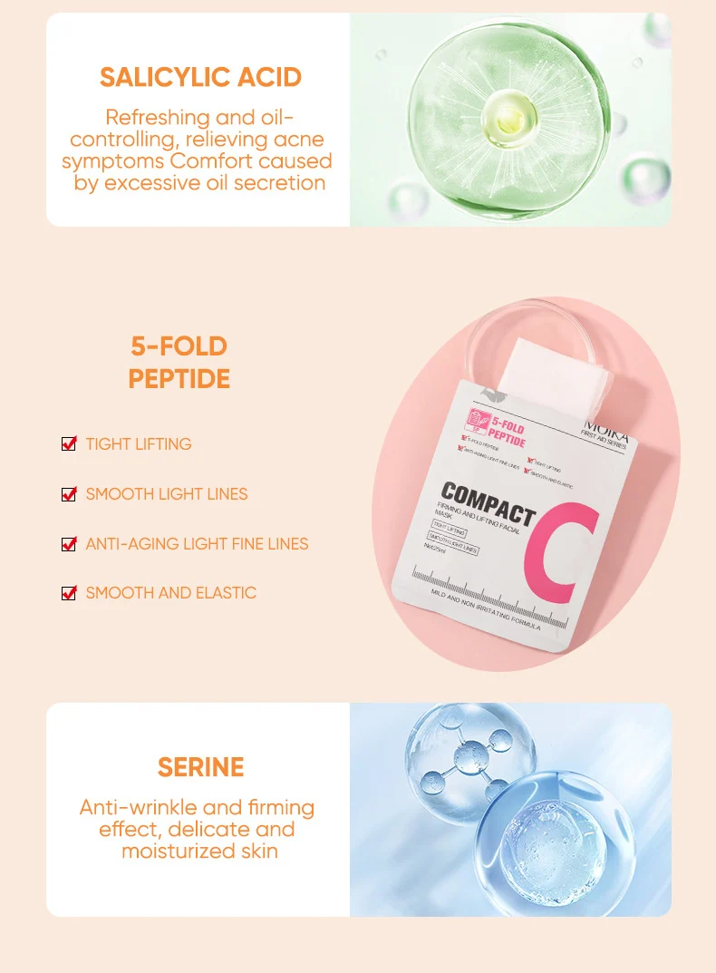 MOIKA Face Mask - 24H Moisturizing, Brightening, Oil Control, Tightening 7 face mask sheet spu760261026803 desc 7