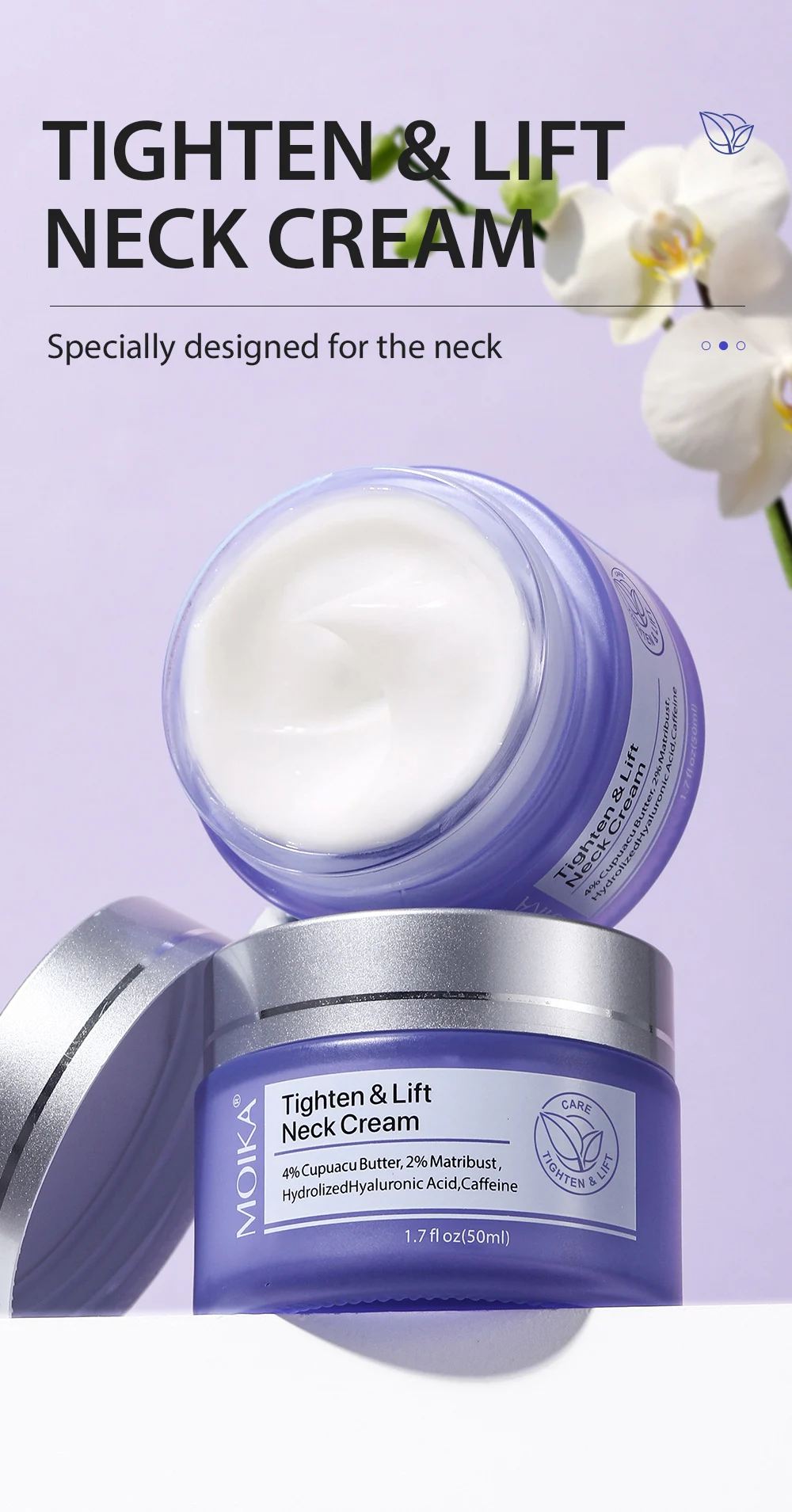 MOIKA Tighten & Lift Neck Cream Firming Wrinkle Treatment 50ml 1 firming lifting neck cream spu679869748167 desc 1