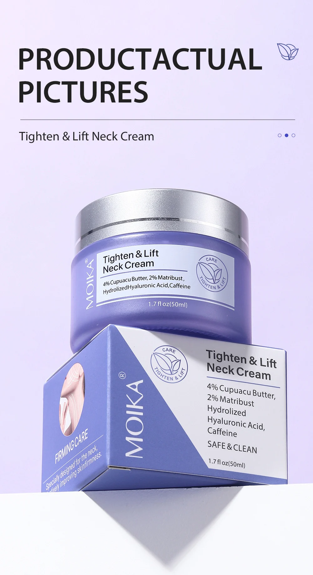 MOIKA Tighten & Lift Neck Cream Firming Wrinkle Treatment 50ml 8 firming lifting neck cream spu679869748167 desc 8