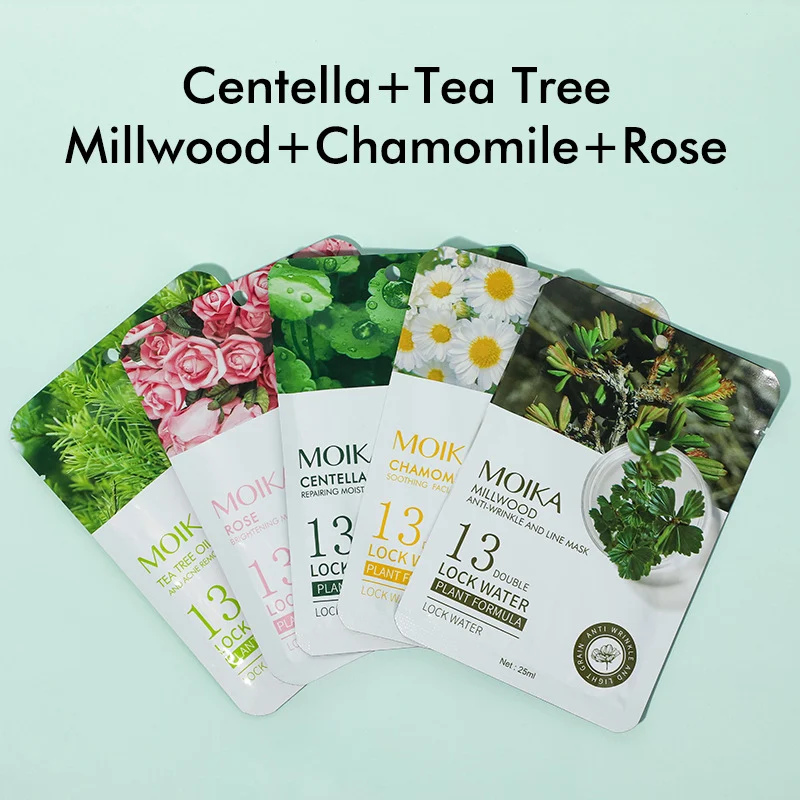 MOIKA Cartoon Fruit Plant Facial Mask Sheets - Hydrating, Brightening, Soothing 17 fruit plant facial mask sheets spu736726177168 desc 17