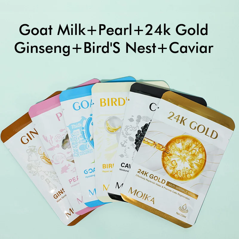 MOIKA Cartoon Fruit Plant Facial Mask Sheets - Hydrating, Brightening, Soothing 19 fruit plant facial mask sheets spu736726177168 desc 19