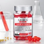 MOIKA Hair Vitamin Serum Capsules 40ml with Moroccan Oil for Damaged Hair Repair