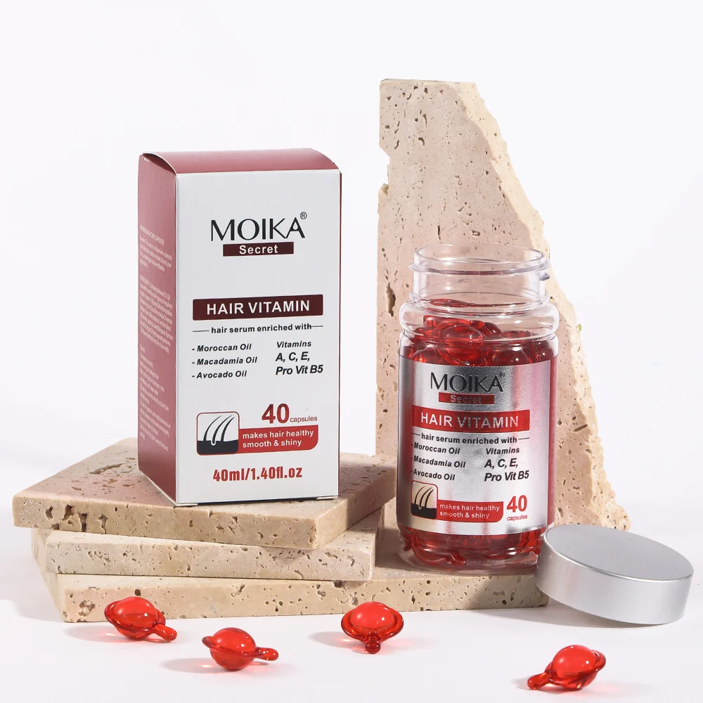 MOIKA Hair Vitamin Serum Capsules 40ml with Moroccan Oil for Damaged Hair Repair 12 hair vitamin serum capsules spu724958071398 desc 12