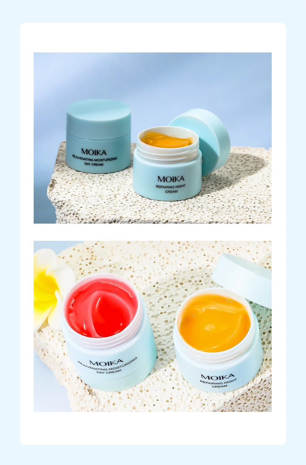 MOIKA Day and Night Cream Set 15g+15g Moisturizing Face Cream 6 moisturizing day night cream set spu741721446035 desc 6