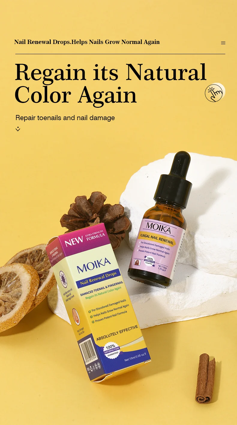 MOIKA Nail Renewal Drops for Damaged & Discolored Toenails Fingernails Growth Repair 1 nail renewal repair drops spu680691019616 desc 1