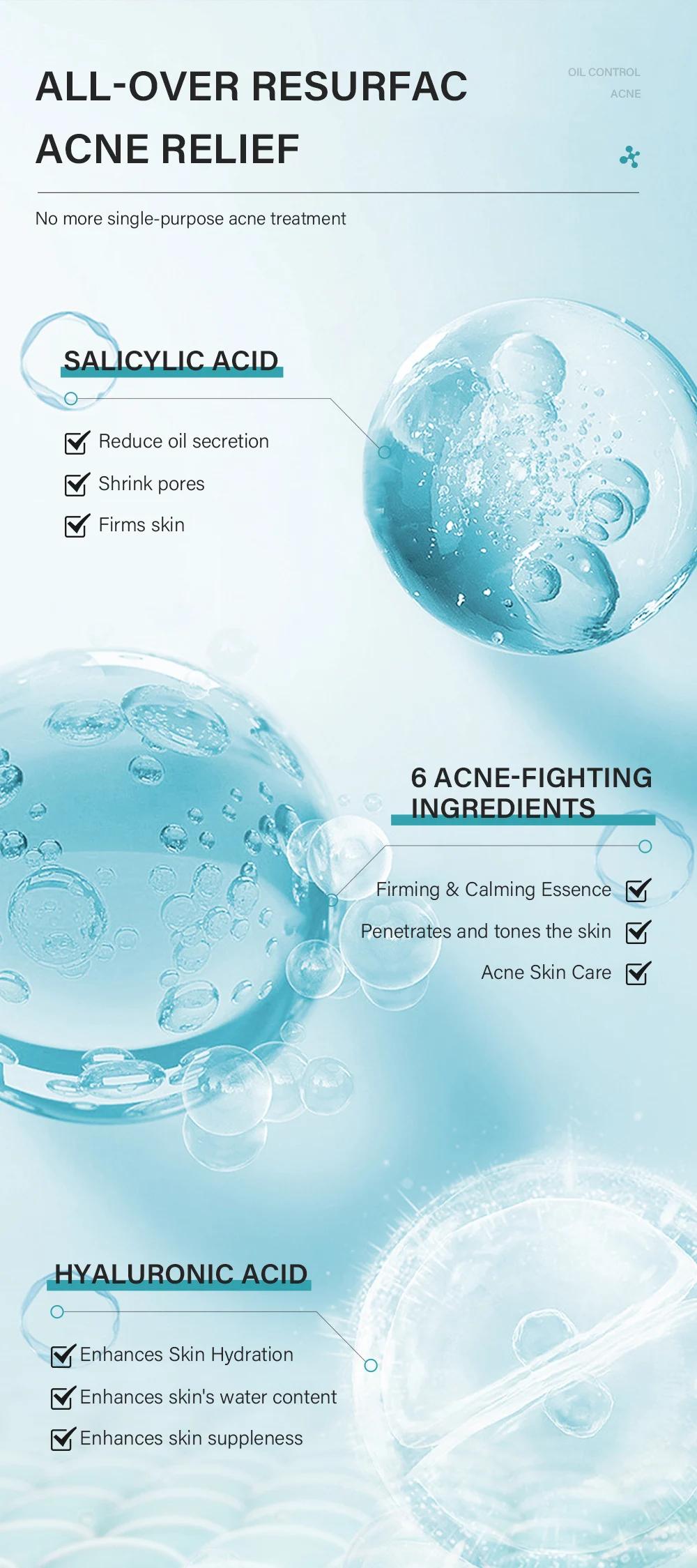 MOIKA Tea Tree & Salicylic Acid Oil Control Acne Removal Skincare Set 5 oil control acne skincare set spu711287669548 desc 5