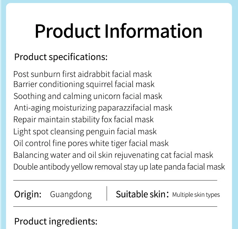 repairing fox animal face mask spu979061465293 desc 13