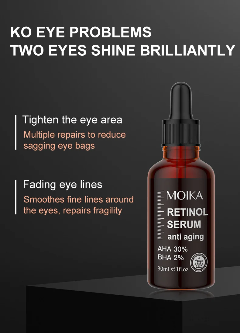 MOIKA Retinol Cream Serum Eye Cream Set for Anti-Aging & Skin Repair 3 retinol anti aging skincare set spu709569638020 desc 3