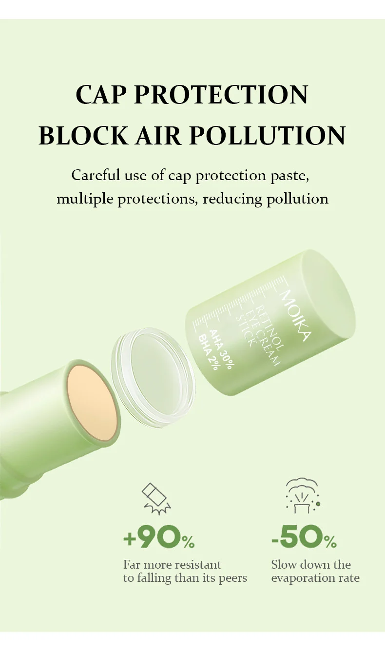 MOIKA Retinol Eye Cream Stick with AHA & BHA for Wrinkles, Firming, and Brightening 6 retinol eye cream stick spu733242734173 desc 6