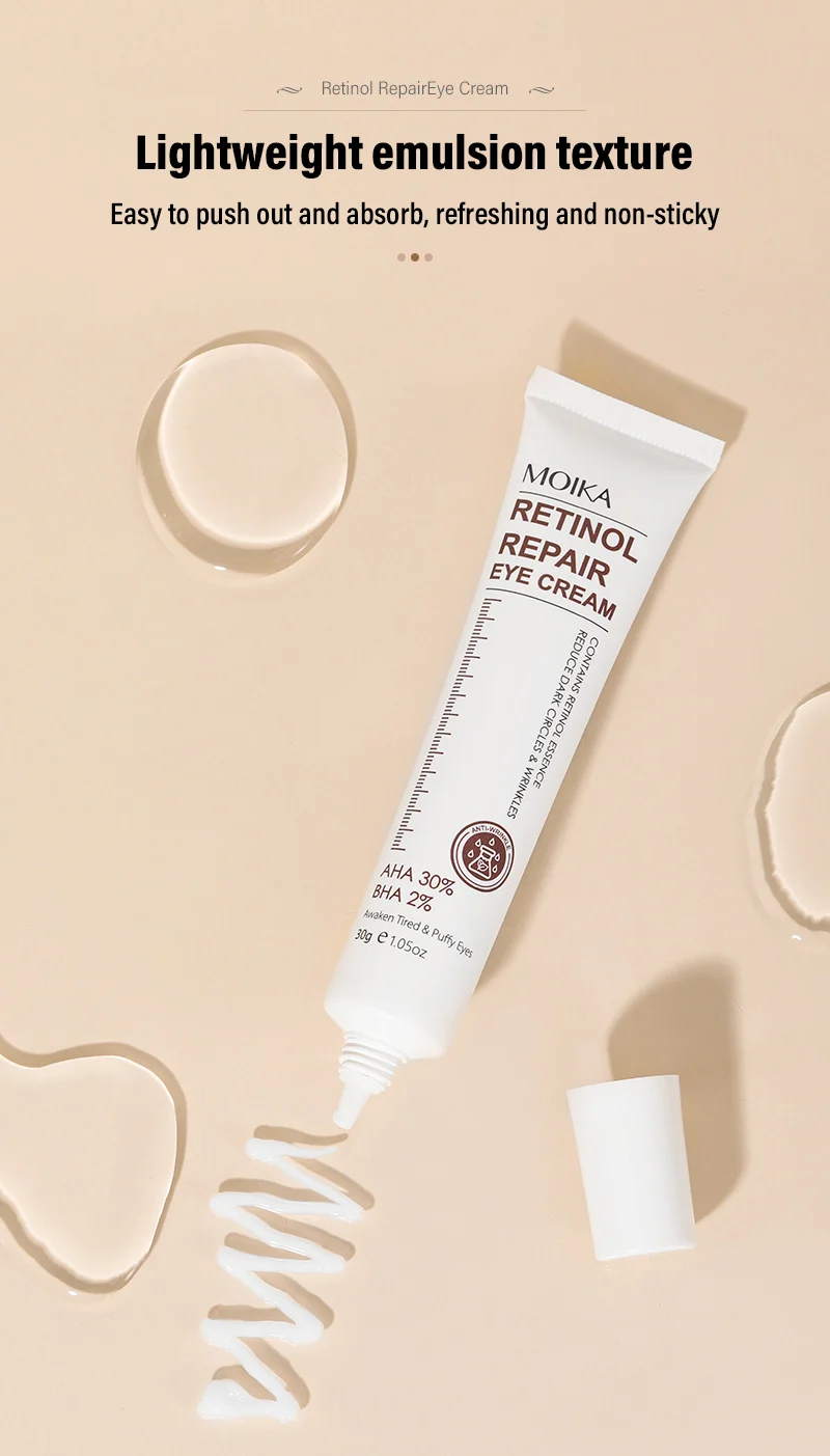 MOIKA Retinol Repair Eye Cream Reduces Wrinkles & Dark Circles 30g 6 retinol repair eye cream spu733219147778 desc 6