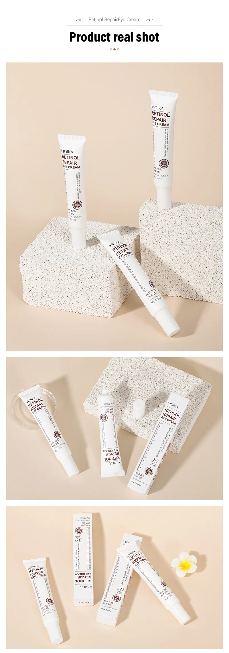 MOIKA Retinol Repair Eye Cream Reduces Wrinkles & Dark Circles 30g 8 retinol repair eye cream spu733219147778 desc 8