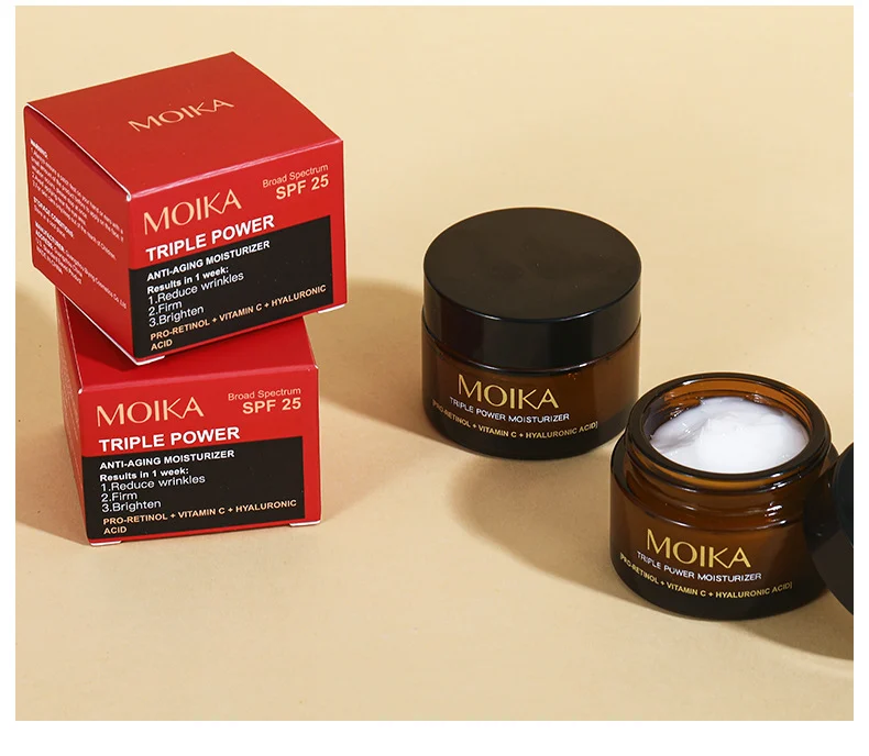 MOIKA Retinol Vitamin C Triple Power Moisturizer with SPF 25 for Anti-Aging and Brightening 11 retinol vitamin c moisturizer spf25 spu728063518062 desc 11