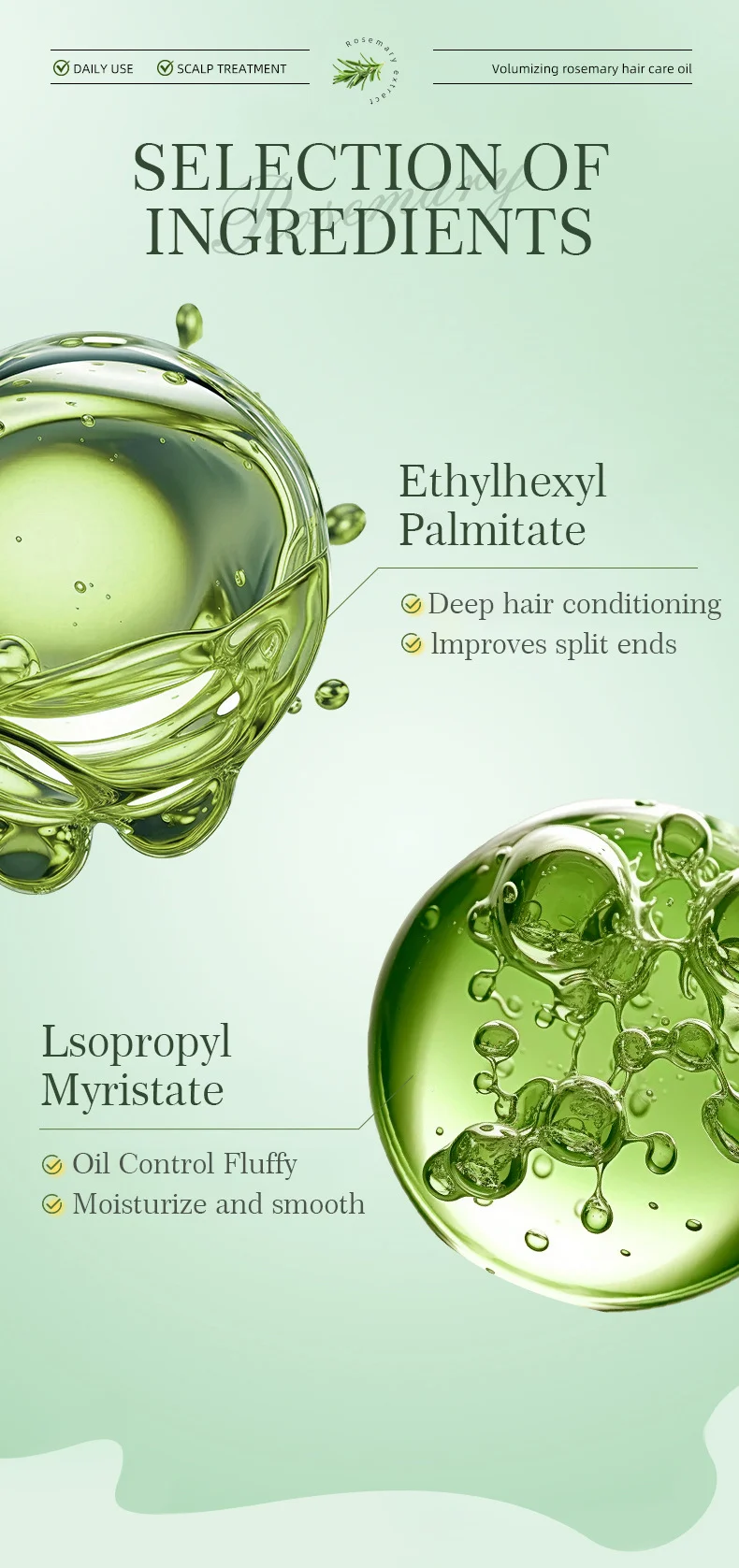 MOIKA Rosemary Hair Oil 100% Pure Essential Oil for Scalp Treatment & Split Ends 6 rosemary hair oil scalp treatment spu716785041941 desc 6