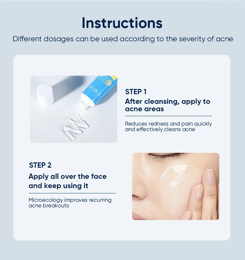 MOIKA Salicylic Acid Acne Spot Treatment Gel, 20g Anti-Acne Serum for Face 8 salicylic acne treatment gel spu696416345059 desc 8