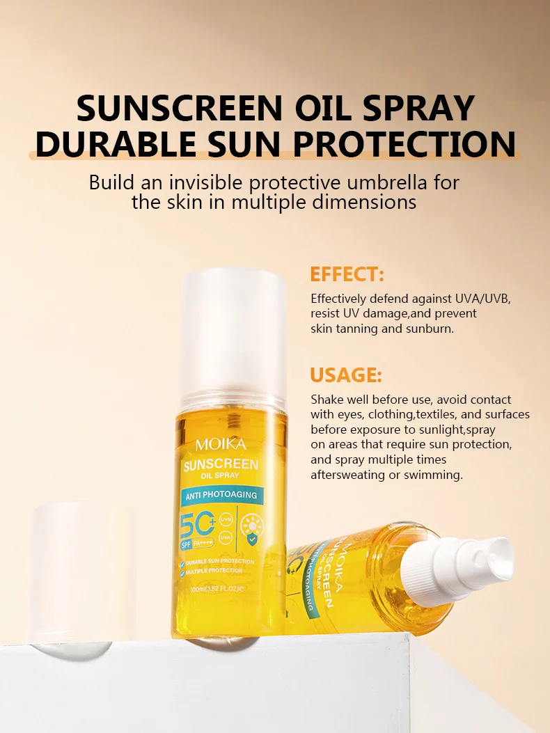MOIKA Sunscreen Oil Spray SPF 50+ UV Protection for Face and Body 11 sunscreen oil spray spu712311220965 desc 11