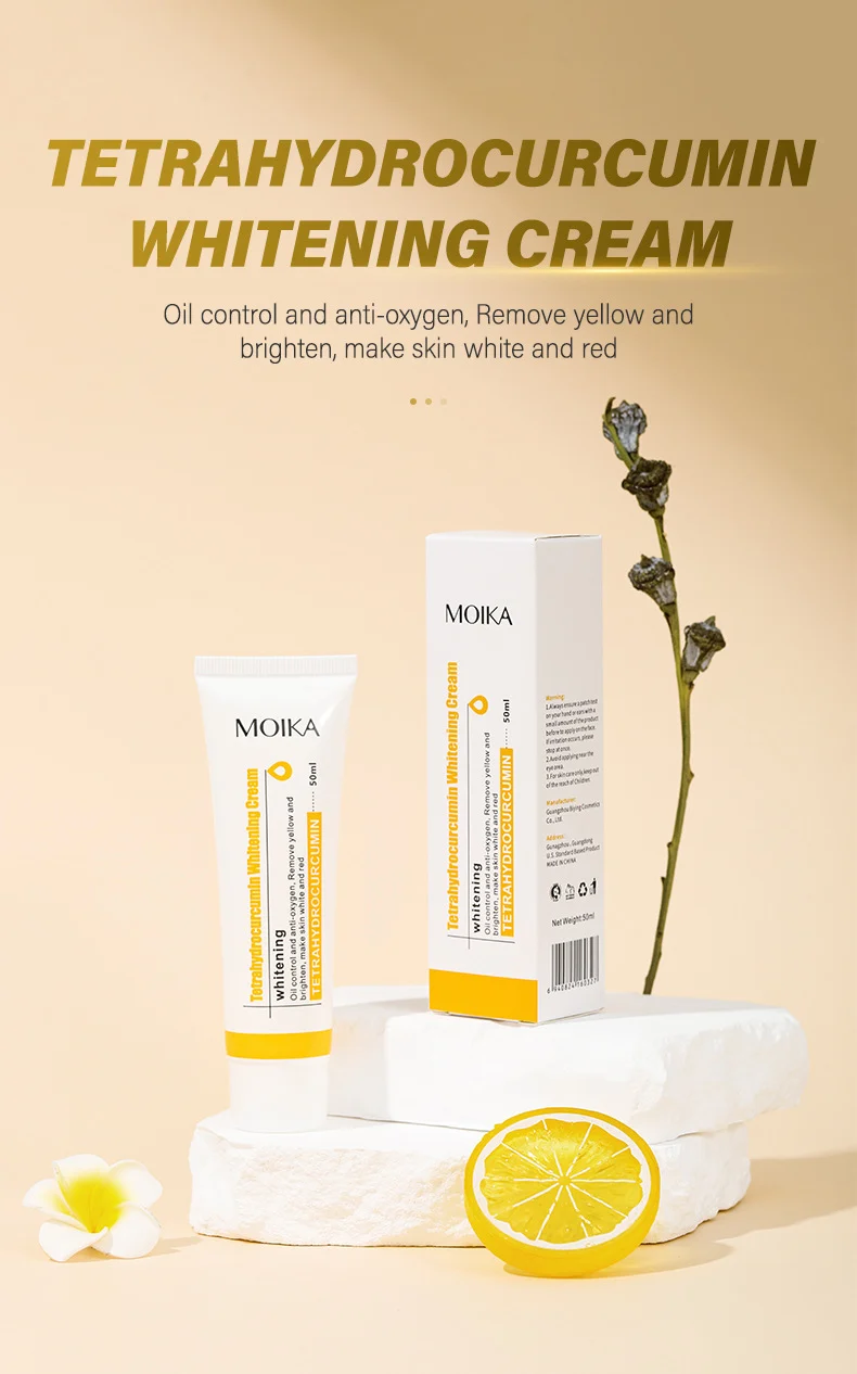 MOIKA Tetrahydrocurcumin Whitening Cream Brighten Skin Moisturize 50ml 1 tetrahydrocurcumin whitening face cream spu733386467660 desc 1
