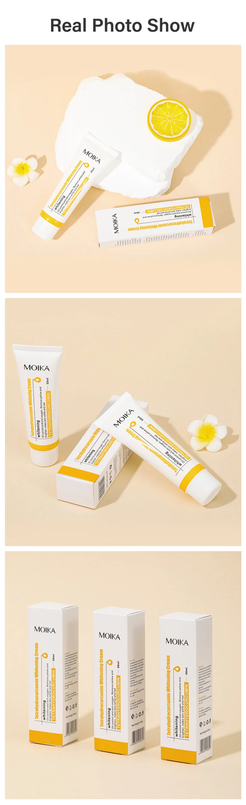 MOIKA Tetrahydrocurcumin Whitening Cream Brighten Skin Moisturize 50ml 10 tetrahydrocurcumin whitening face cream spu733386467660 desc 10 scaled