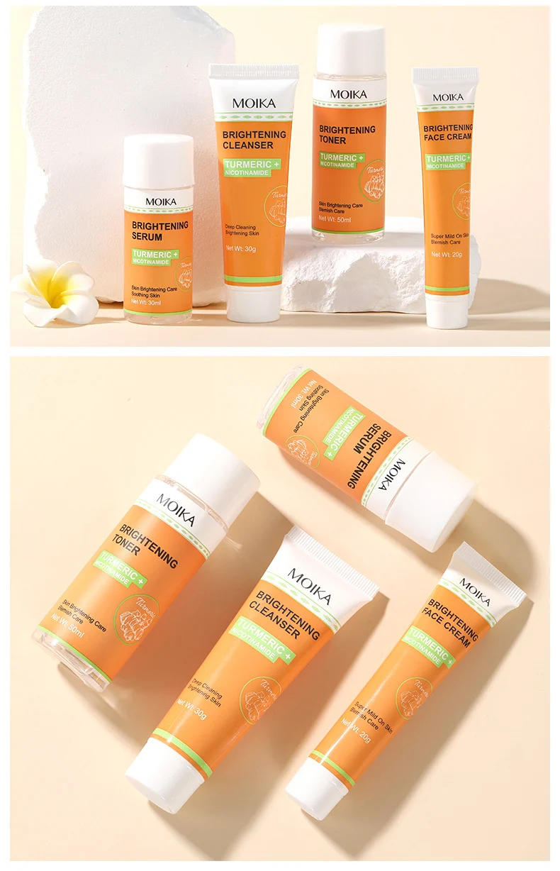 MOIKA Turmeric & Niacinamide Brightening 4-Piece Skincare Set 11 turmeric niacinamide skincare set spu693517256483 desc 11