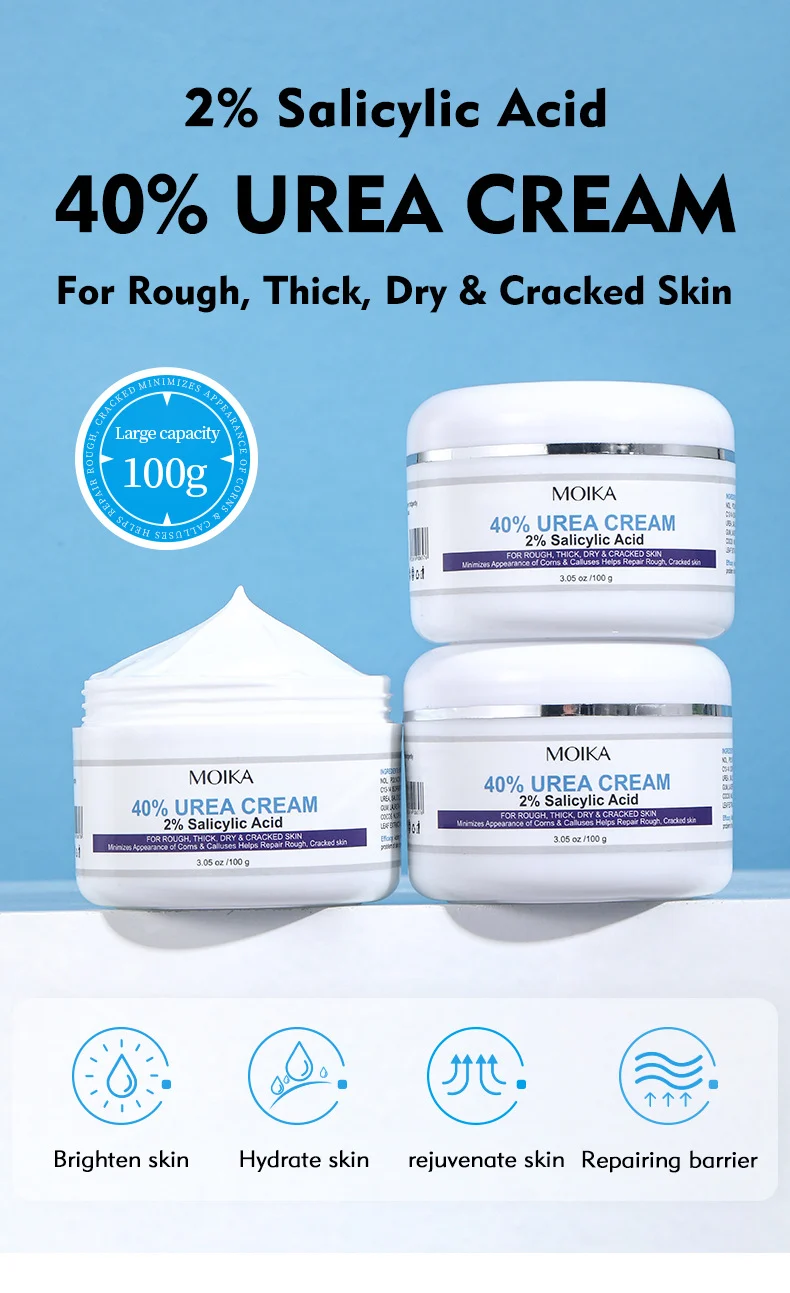 MOIKA 40% Urea Cream with 2% Salicylic Acid for Rough Dry Cracked Skin 1 urea salicylic acid foot hand cream spu889420019986 desc 1