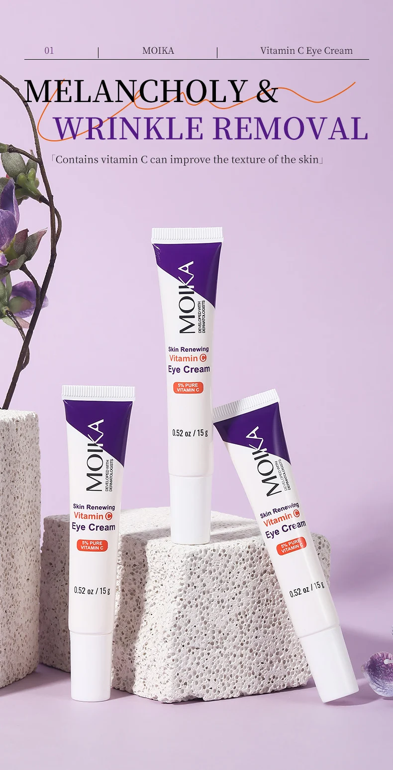 MOIKA Vitamin C Eye Cream with Pro-Xylane Reduces Wrinkles & Dark Circles 1 vitamin c eye cream spu895516135708 desc 1