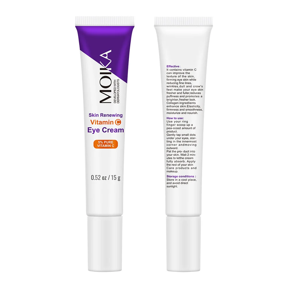 MOIKA Vitamin C Eye Cream for Dark Circles & Wrinkles, 15g Moisturizing Anti-Aging 10 vitamin c eye cream spu896237329119 desc 10