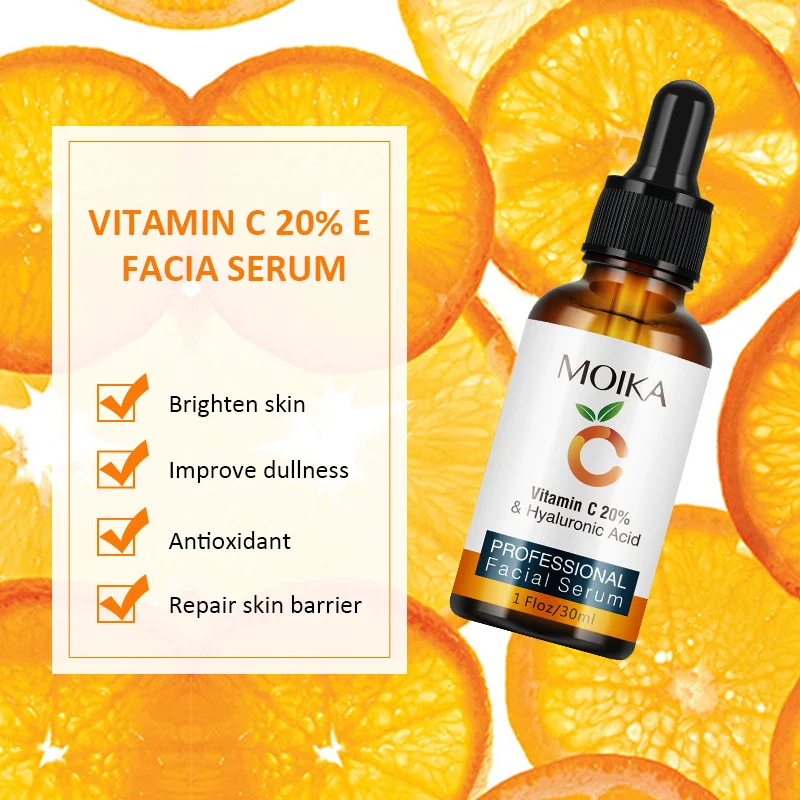 MOIKA Vitamin C 20% Facial Serum with Hyaluronic Acid, Whitening & Anti-Aging 5 vitamin c facial serum spu753006403134 desc 5