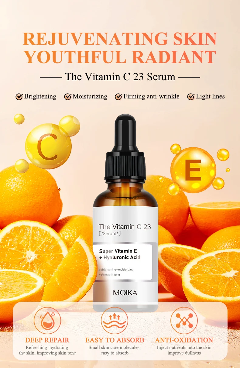MOIKA Vitamin C 23% Serum for Brightening, Moisturizing & Anti-Wrinkle 1 vitamin c facial serum spu766265361296 desc 1