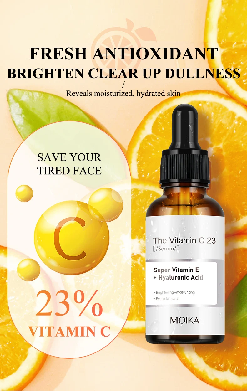 MOIKA Vitamin C 23% Serum for Brightening, Moisturizing & Anti-Wrinkle 3 vitamin c facial serum spu766265361296 desc 3