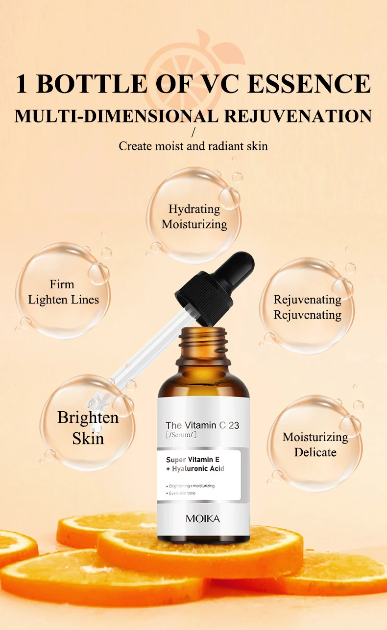 MOIKA Vitamin C 23% Serum for Brightening, Moisturizing & Anti-Wrinkle 7 vitamin c facial serum spu766265361296 desc 7