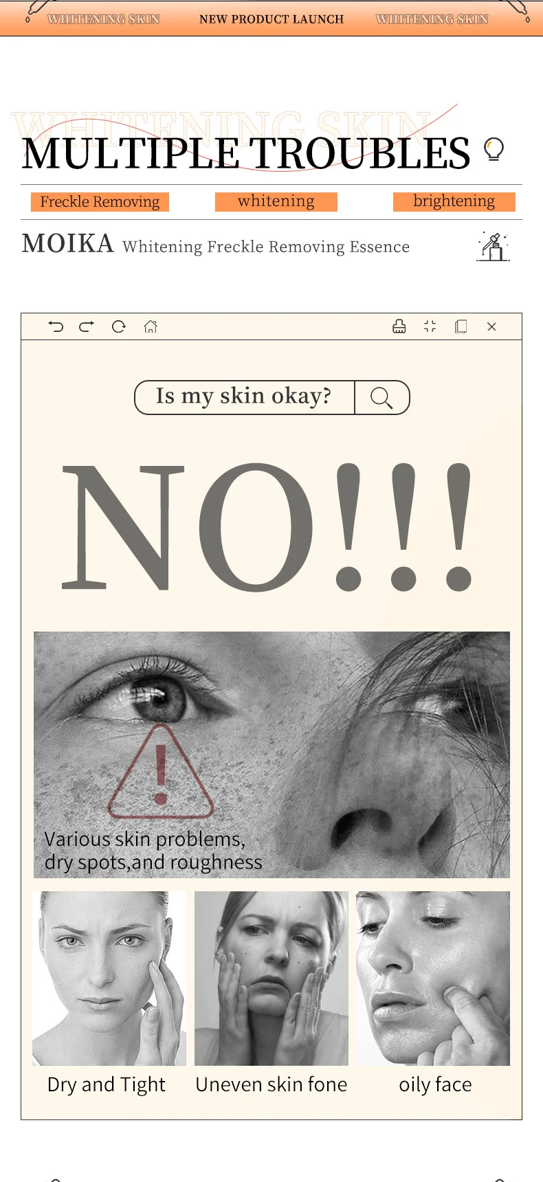 MOIKA Whitening Freckle Removing Essence 10% Neurocool-Amine & NAG 2 whitening freckle removing essence spu763505296180 desc 2