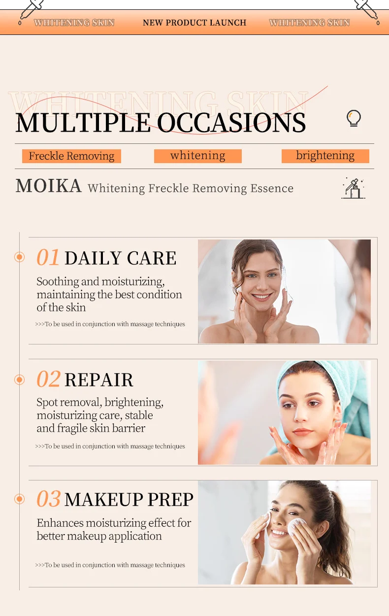 MOIKA Neurocool Amine & NAG Whitening Freckle Removing Essence 30ml Brighten Skin 11 whitening freckle removing essence spu934471465576 desc 11