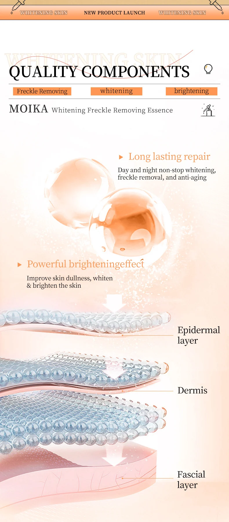 MOIKA Neurocool Amine & NAG Whitening Freckle Removing Essence 30ml Brighten Skin 6 whitening freckle removing essence spu934471465576 desc 6